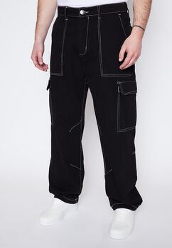 Jeans Hombre Negro Cargo Family Shop