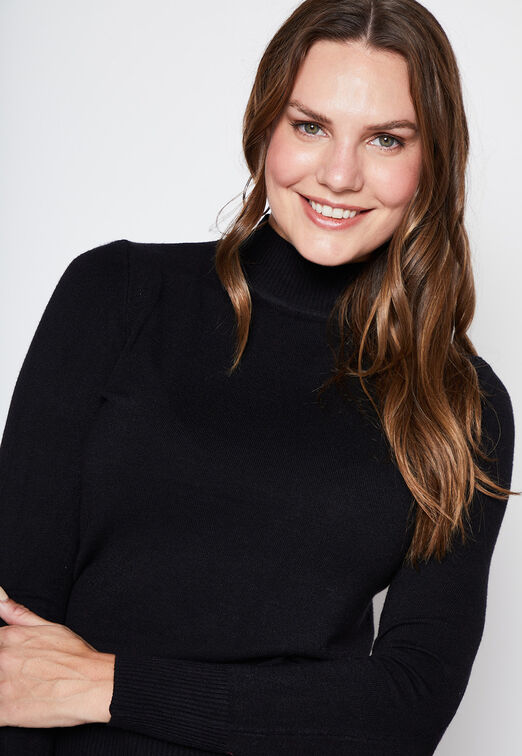 Sweater Cuello Alto Negro Family Shop