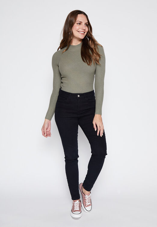 Sweater Canuton Cuello Alto Verde Family Shop