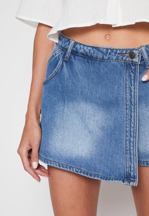 Faldas Mujer Azul Denim Family Shop