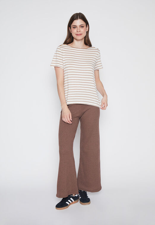Polera Mujer Crudo Rayado Family Shop
