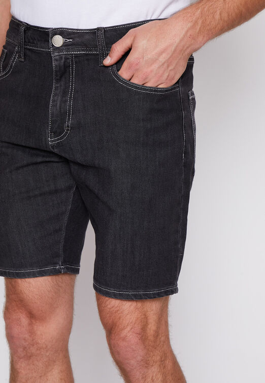 Bermuda Denim Contraste Negro Family Shop