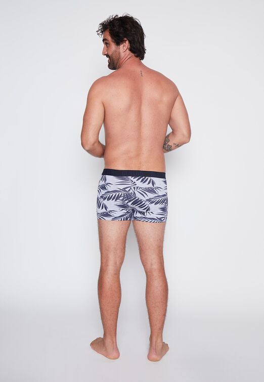 Hombre  Boxer 2 Pares  Negro  Medio Palmeras Family Shop