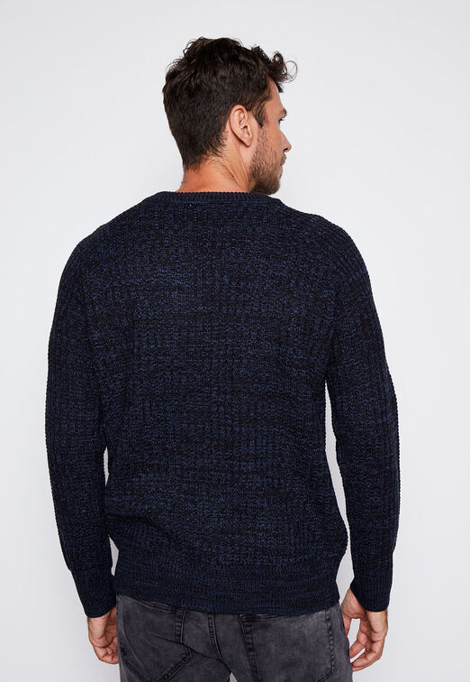 Sweater Cuello Redondo Azul Family Shop
