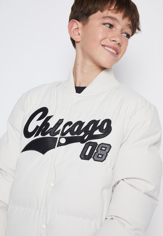 Chaqueta Lolo Blanco Bomber Chicago Family Shop