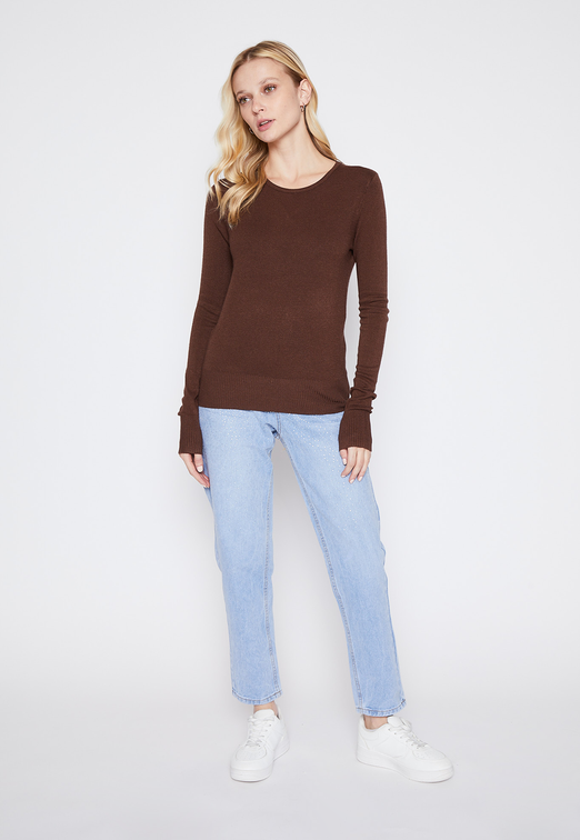 Sweater Mujer Caramelo Basic Family Shop