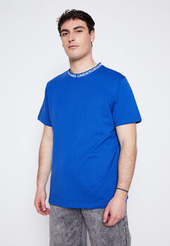 Polera Hombre Azul Cuello Elasticado Family Shop