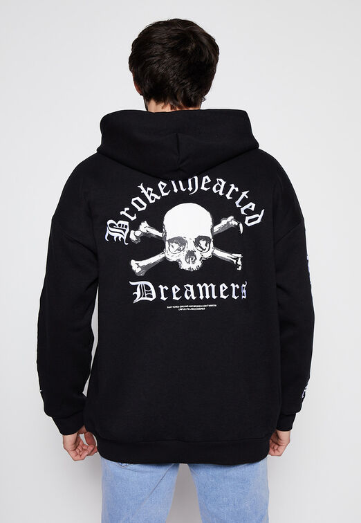 Poleron Calavera Negro Family Shop