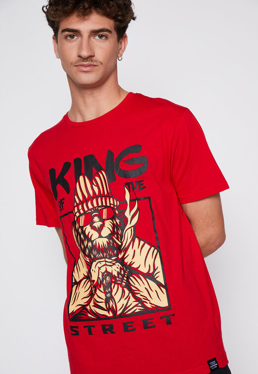 Polera Mix Calaveras Rojo Family Shop