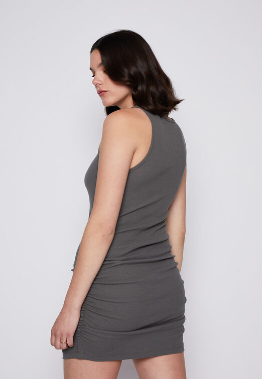Vestido Sin Mangas Ajustado Verde Family Shop