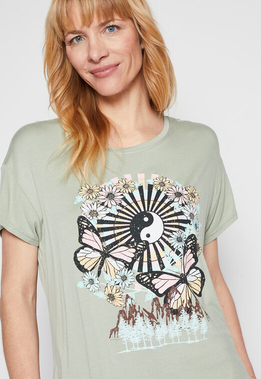 Polera Blooming Verde Family Shop