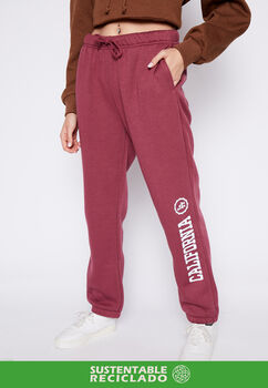 Pantalon De Buzo California Burdeo Family Shop