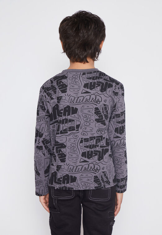 Polera Nino Gris Moda Family Shop