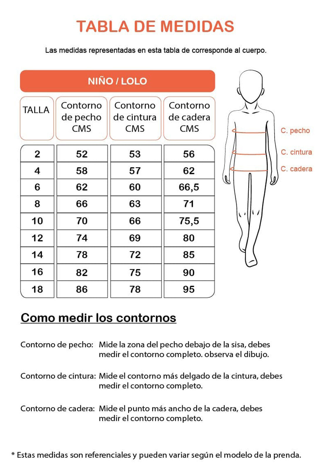 Tallas de pantalones para niños sales