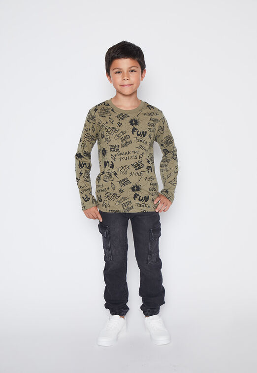Polera Nino Verde Colores Family Shop