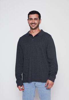 Polera Hombre Gris Pique Family Shop