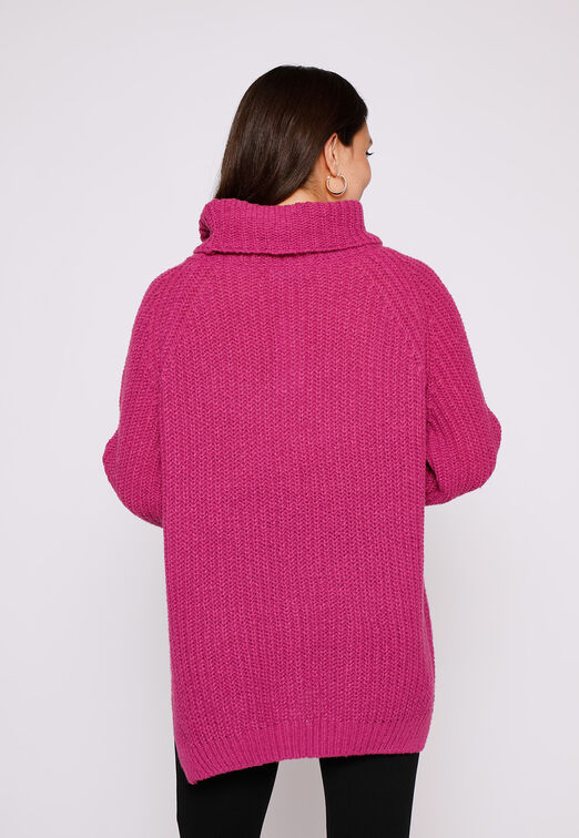 Sweater Mujer Morado Cuello Tortuga Fantasia Family Shop