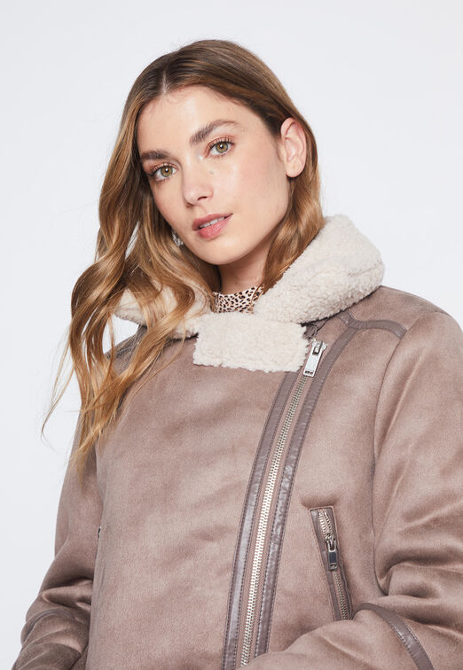 Chaqueta Mujer Beige Bonded Family Shop