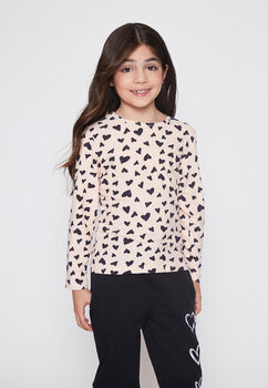 Camiseta Nina Rosado Termica Rapport Family Shop