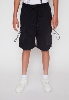 Bermuda Lolo Negro Cargo Bolsillo Family Shop