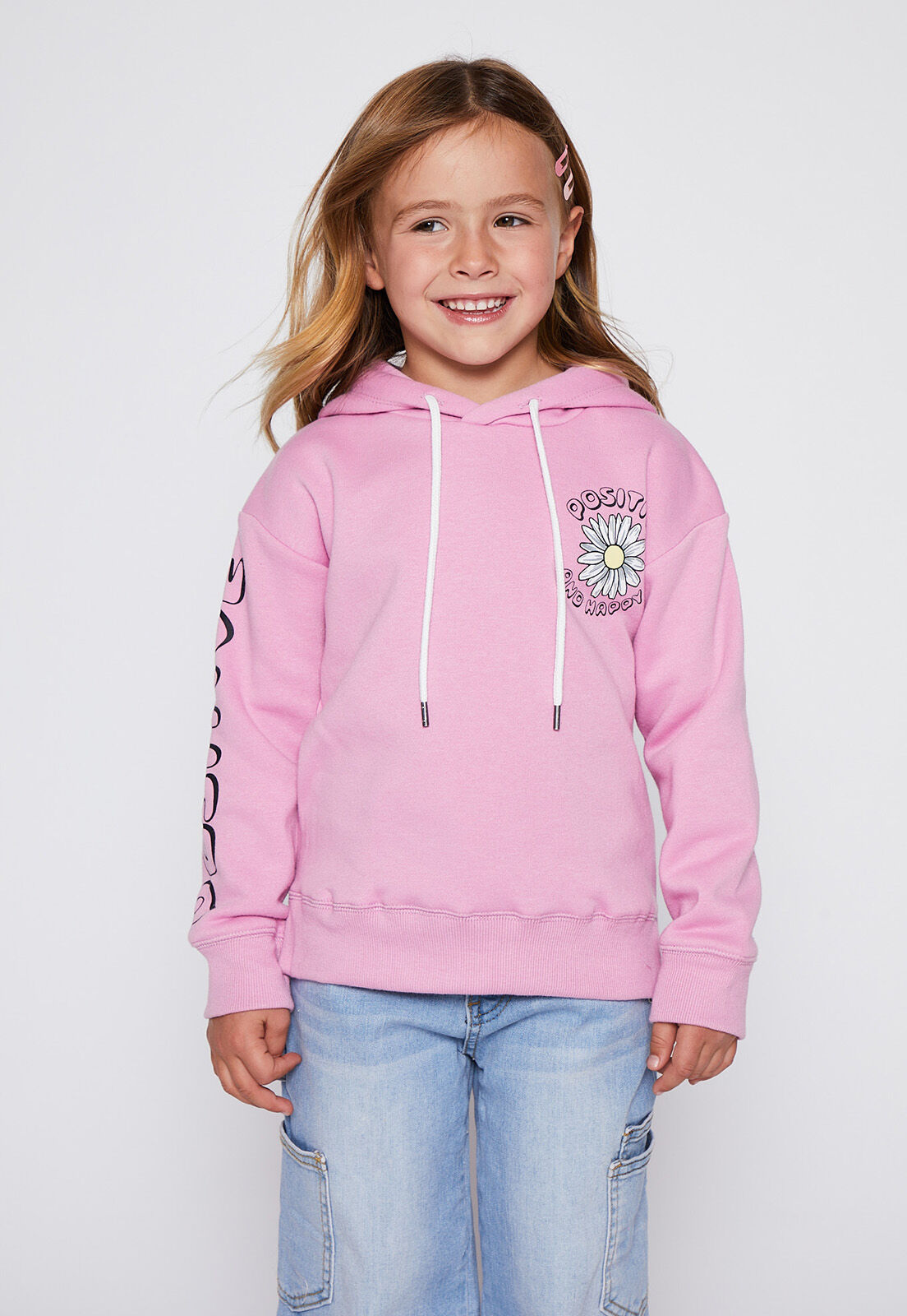 Poleron Nina Rosado Est Espalda Family Shop