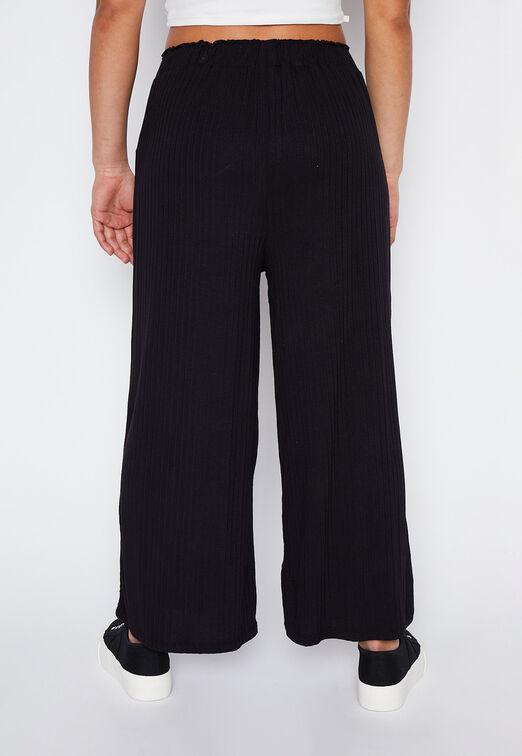 Pantalon Lola Negro Wideleg Family Shop