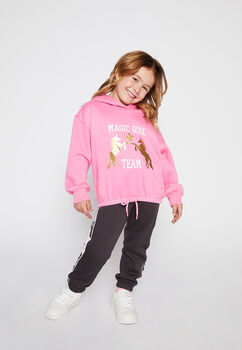 Poleron Niña Magic Girl Elasticado Rosado Family Shop