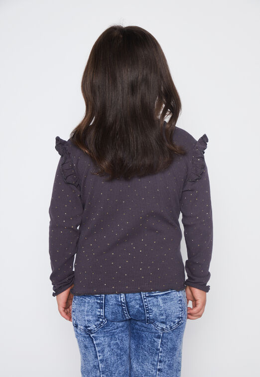 Polera Nina Gris Vuelos Family Shop