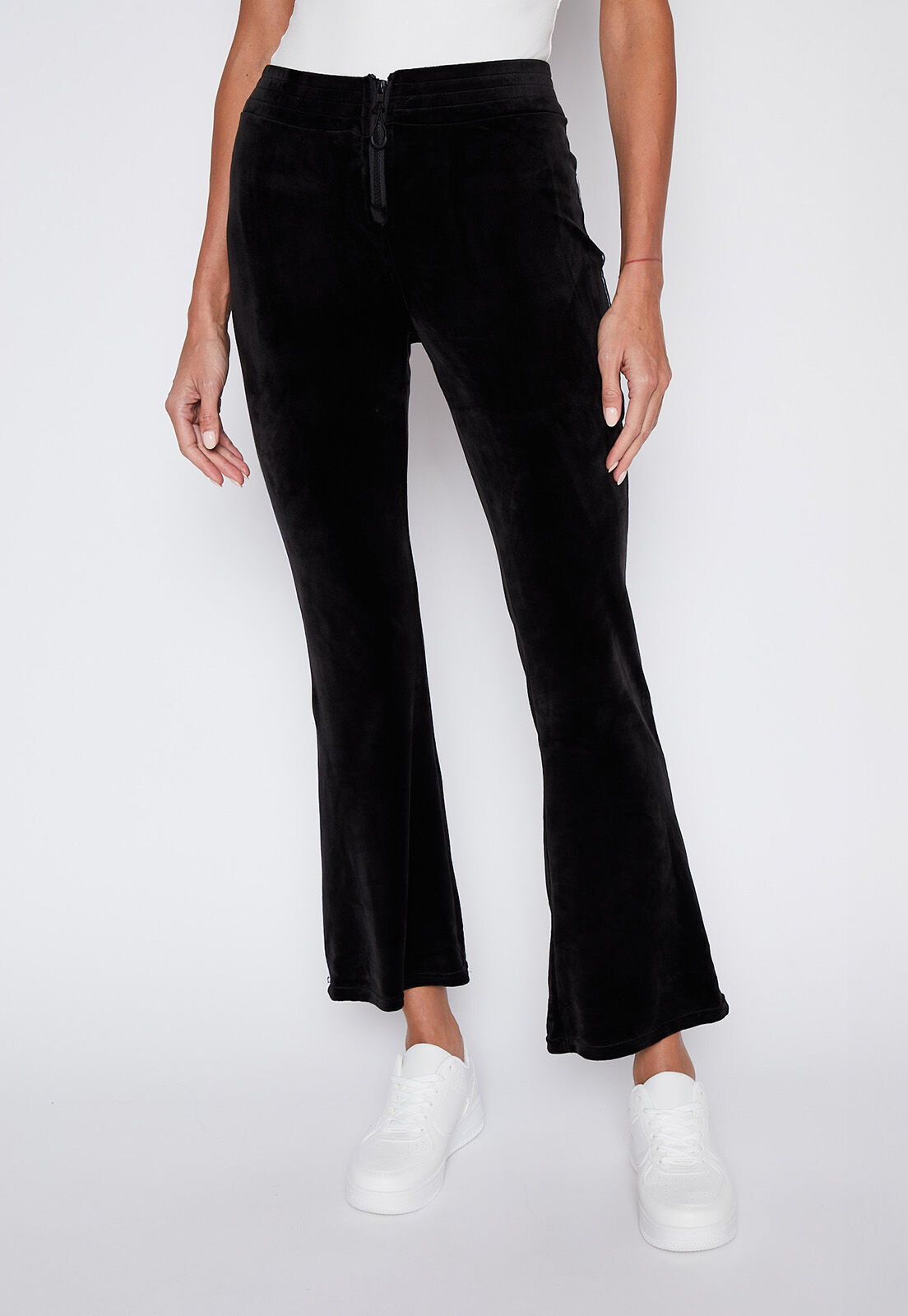 Pantalon Buzo Mujer Negro Plush Recto Family Shop