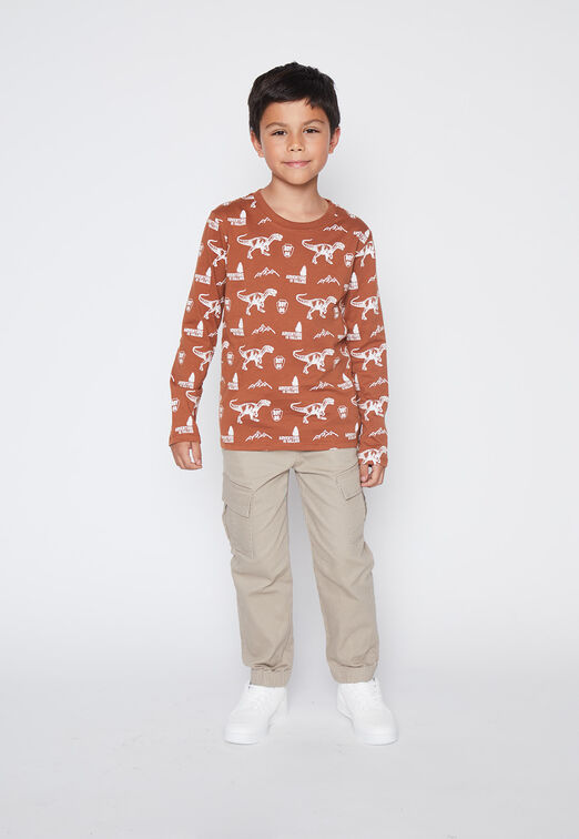 Polera Nino Cafe Colores Family Shop