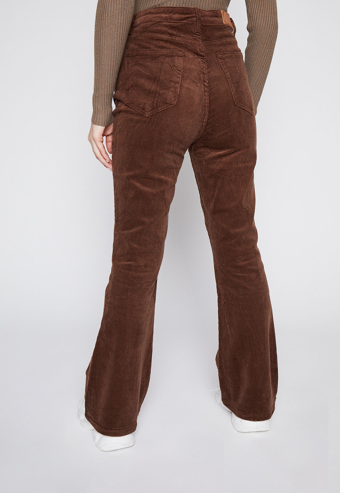 Pantalon deals flare côtelé