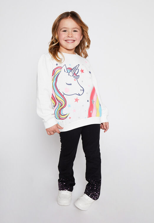 Poleron Polo Unicornio Arcoiris Crudo Family Shop