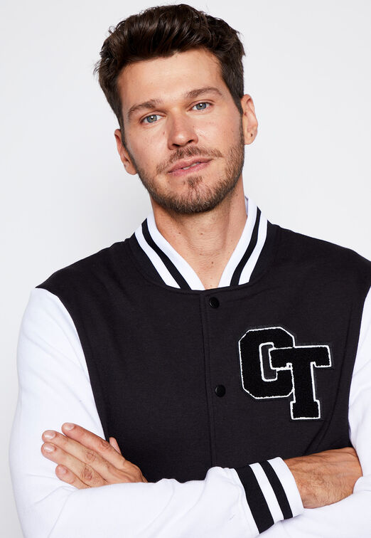 Chaqueta College Franela Negro Family Shop