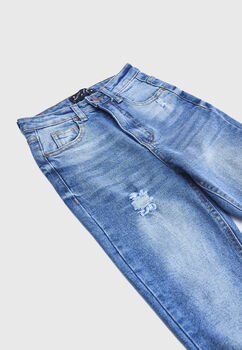 Jeans  Skinny Destroyed Azul Family Shop