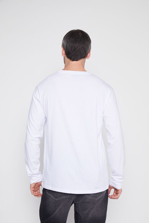 Polera Hombre Blanco Virtual Family Shop