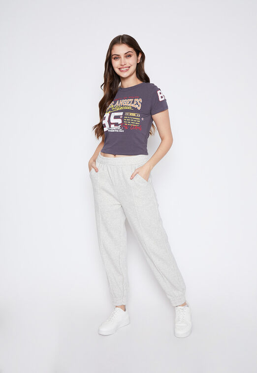 Pantalon Buzo Mujer Gris Basico Family Shop