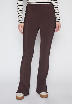 Calza Mujer Cafe Flare  Abertura Family Shop