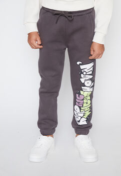 Pantalon De Buzo Nino Gris Grafitti Family Shop