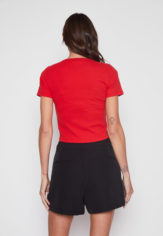 Polera Mujer Rojo Clasica Family Shop
