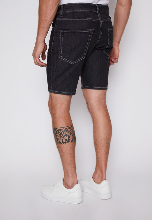 Bermuda Denim Contraste Negro Family Shop