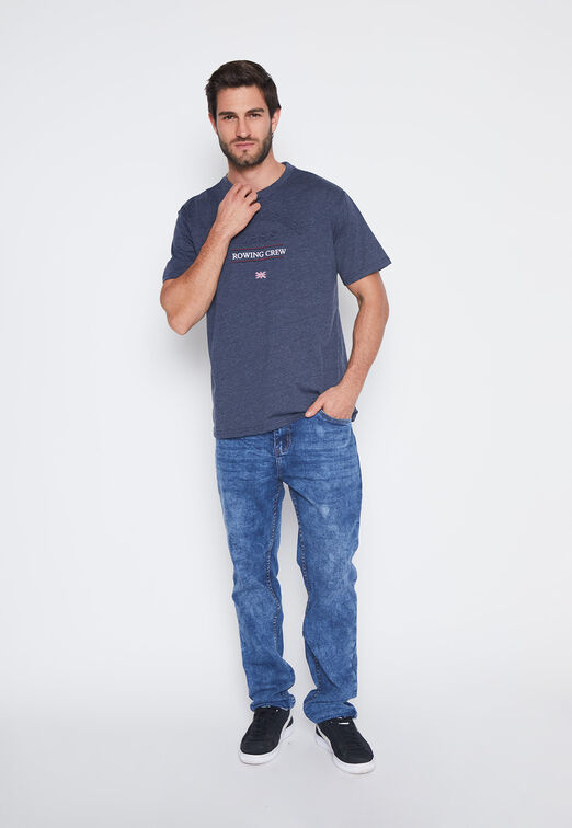 Polera Hombre Azul London Family Shop