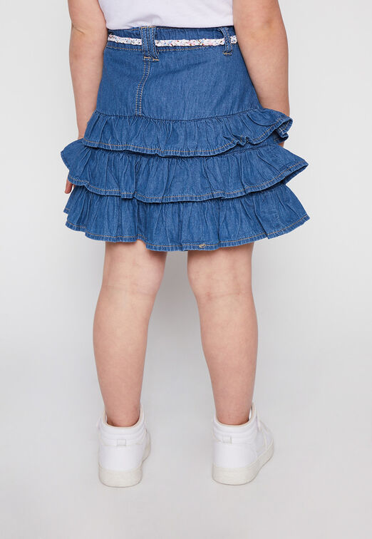 Falda Denim Soft Azul Family Shop