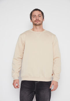 Poleron Hombre Beige Basic Family Shop