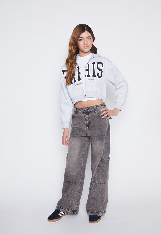 Poleron Lola Gris Paris Family Shop