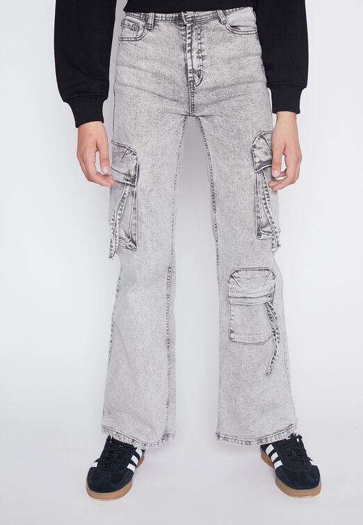 Jeans Lola Gris Wide Leg Lavado Family Shop