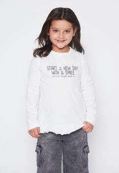 Polera Nina Crudo Vuelo Love Family Shop