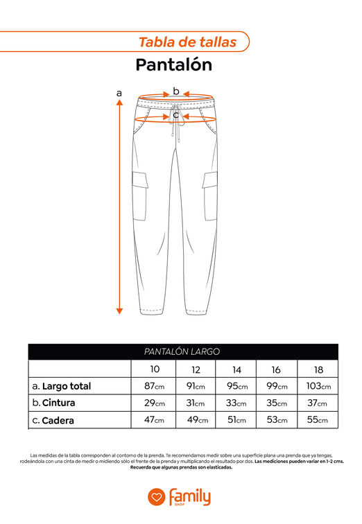 Pantalon Cargo Taslan Never Negro Family Shop