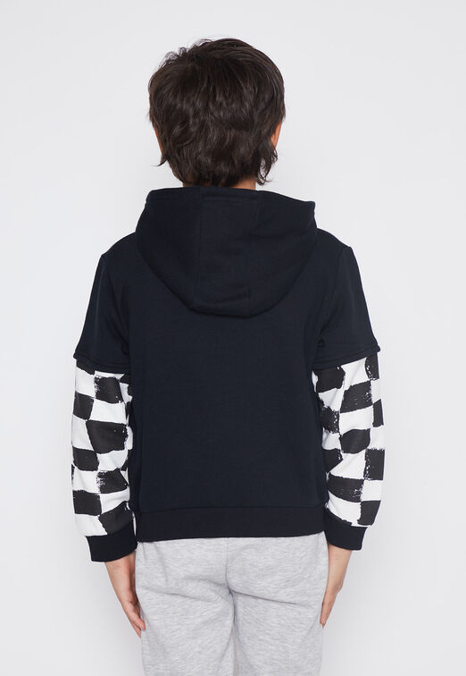 Poleron Nino Negro Racer Family Shop