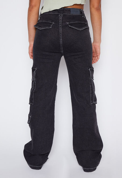 Jeans Lola Negro Multibolsillo Family Shop