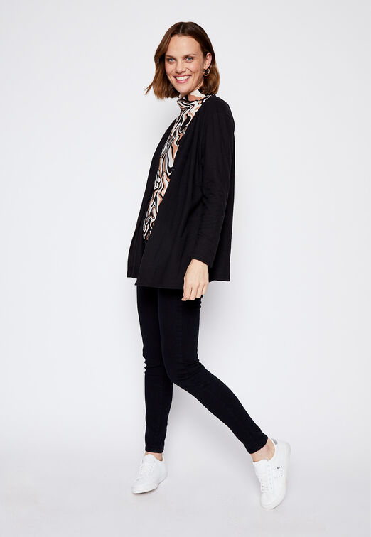 Tapado Chic Tejido Negro Family Shop